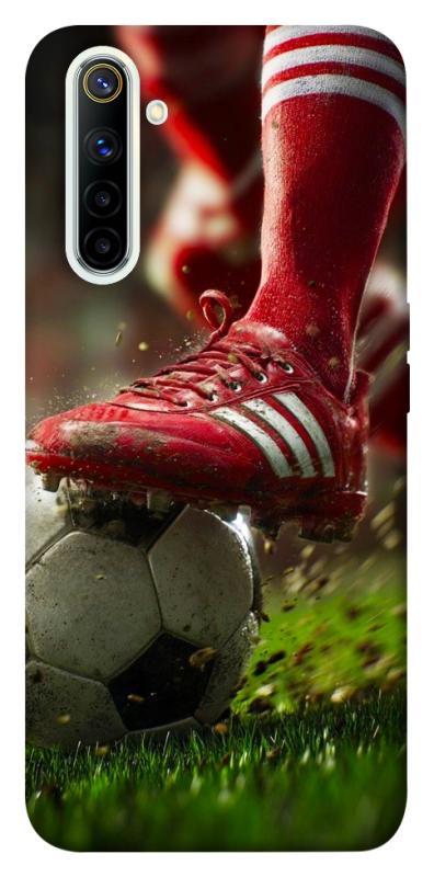 Чохол itsPrint Сlose up football для Realme 6, спорт, купити оптом з доставкою