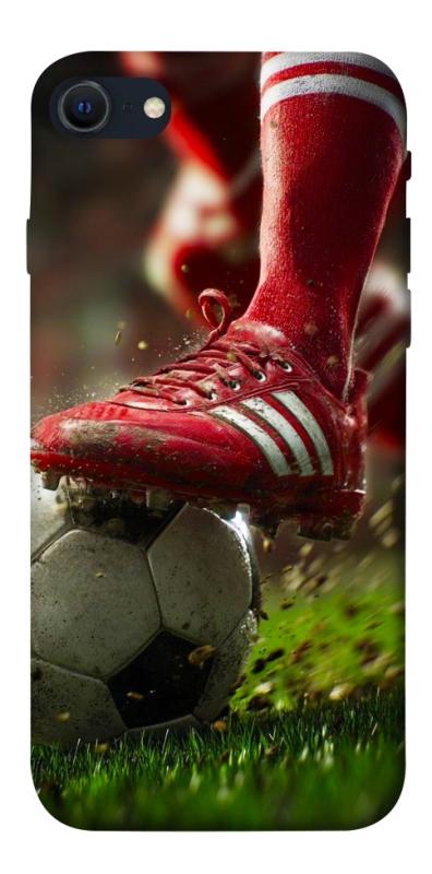 Чохол itsPrint Сlose up football для Apple iPhone SE (2020), спорт, купити оптом з доставкою