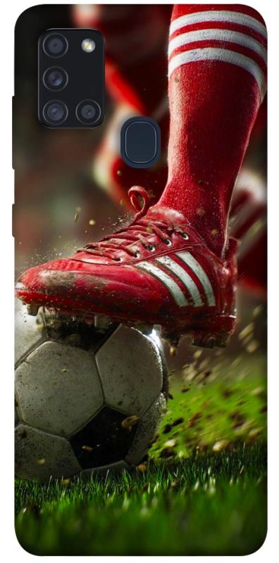 Чохол itsPrint Сlose up football для Samsung Galaxy A21s, спорт, купити оптом з доставкою