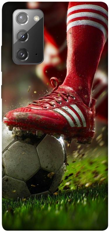 Чохол itsPrint Сlose up football для Samsung Galaxy Note 20, спорт, купити оптом з доставкою