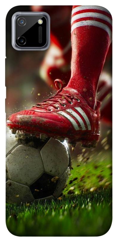 Чохол itsPrint Сlose up football для Realme C11, спорт, купити оптом з доставкою