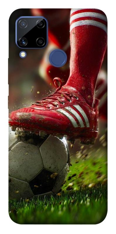 Чохол itsPrint Сlose up football для Realme C15, спорт, купити оптом з доставкою