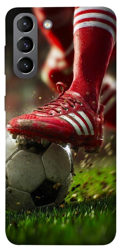 Чохол itsPrint Сlose up football для Samsung Galaxy S21, спорт, купити оптом з доставкою