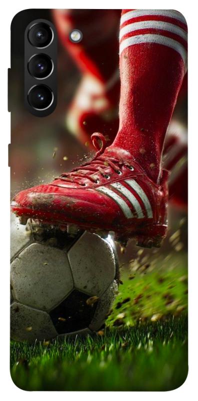 Чохол itsPrint Сlose up football для Samsung Galaxy S21+, спорт, купити оптом з доставкою