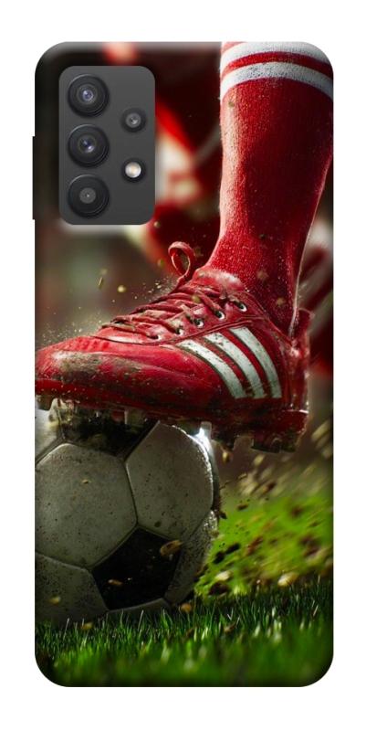 Чохол itsPrint Сlose up football для Samsung Galaxy A32 (A326B) 5G, спорт, купити оптом з доставкою