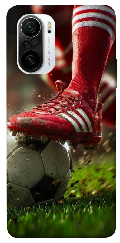 Чохол itsPrint Сlose up football для Xiaomi Redmi K40 / K40 Pro / K40 Pro+ / Poco F3, спорт, купити оптом з доставкою