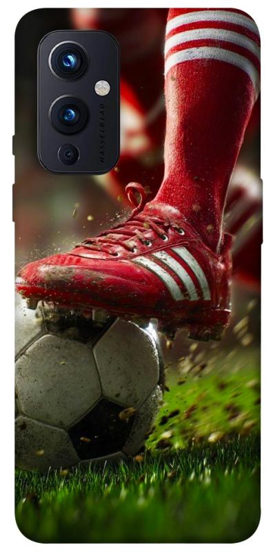 Чохол itsPrint Сlose up football для OnePlus 9, спорт, купити оптом з доставкою