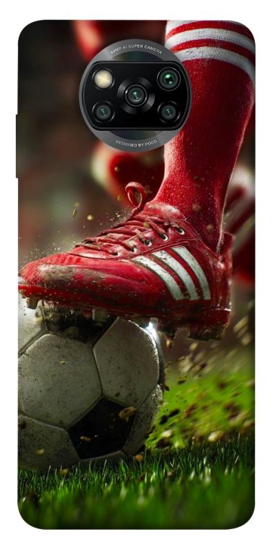 Чохол itsPrint Сlose up football для Xiaomi Poco X3 NFC / Poco X3 Pro, спорт, купити оптом з доставкою