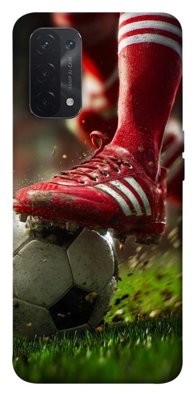 Чохол itsPrint Сlose up football для Oppo A54 4G, спорт, купити оптом з доставкою
