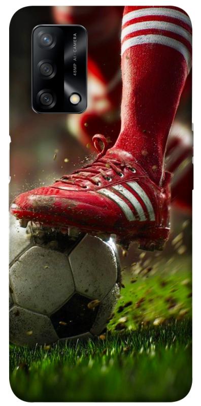 Чохол itsPrint Сlose up football для Oppo A74 4G, спорт, купити оптом з доставкою