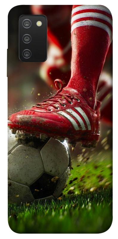 Чохол itsPrint Сlose up football для Samsung Galaxy A03s, спорт, купити оптом з доставкою