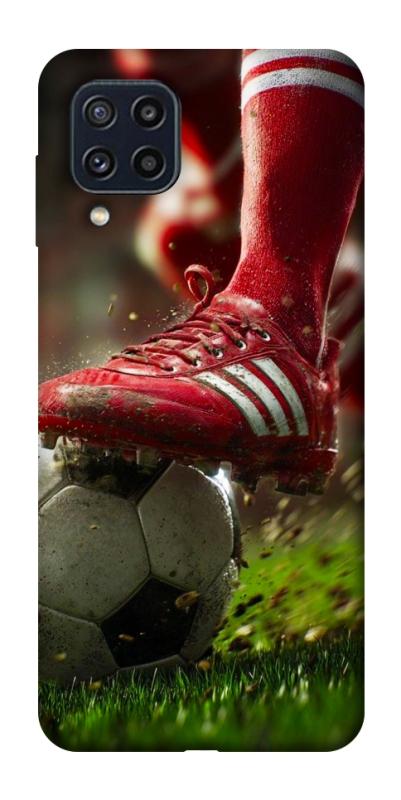 Чохол itsPrint Сlose up football для Samsung Galaxy M32, спорт, купити оптом з доставкою