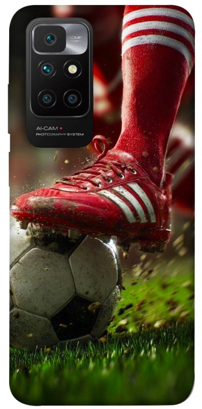 Чохол itsPrint Сlose up football для Xiaomi Redmi 10, спорт, купити оптом з доставкою