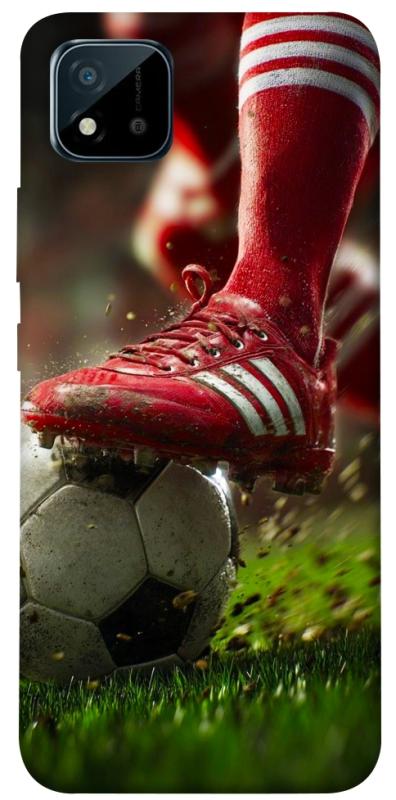 Чохол itsPrint Сlose up football для Realme C11 (2021), спорт, купити оптом з доставкою