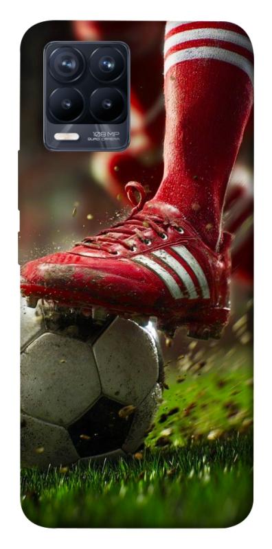 Чохол itsPrint Сlose up football для Realme 8, спорт, купити оптом з доставкою