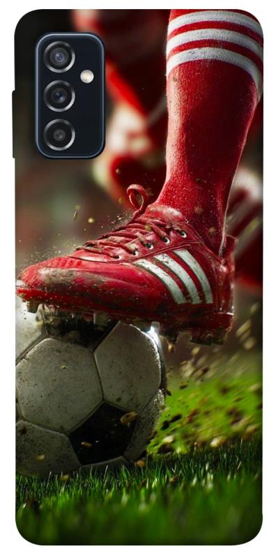 Чохол itsPrint Сlose up football для Samsung Galaxy M52, спорт, купити оптом з доставкою