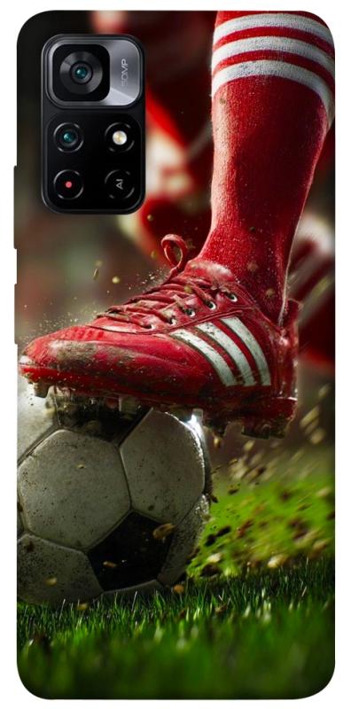 Чохол itsPrint Сlose up football для Xiaomi Poco M4 Pro 5G, спорт, купити оптом з доставкою