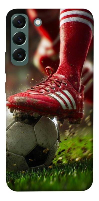 Чохол itsPrint Сlose up football для Samsung Galaxy S22+, спорт, купити оптом з доставкою