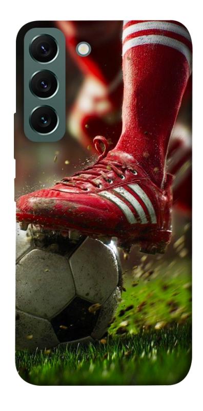 Чохол itsPrint Сlose up football для Samsung Galaxy S22, спорт, купити оптом з доставкою