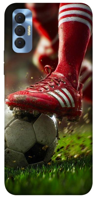 Чохол itsPrint Сlose up football для TECNO Spark 8P, спорт, купити оптом з доставкою