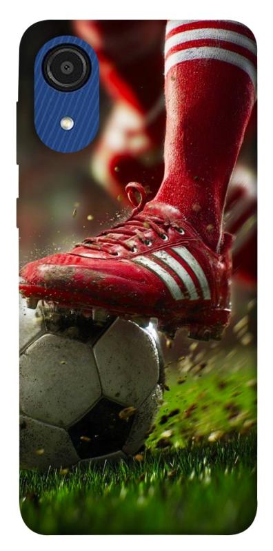 Чохол itsPrint Сlose up football для Samsung Galaxy A03 Core, спорт, купити оптом з доставкою