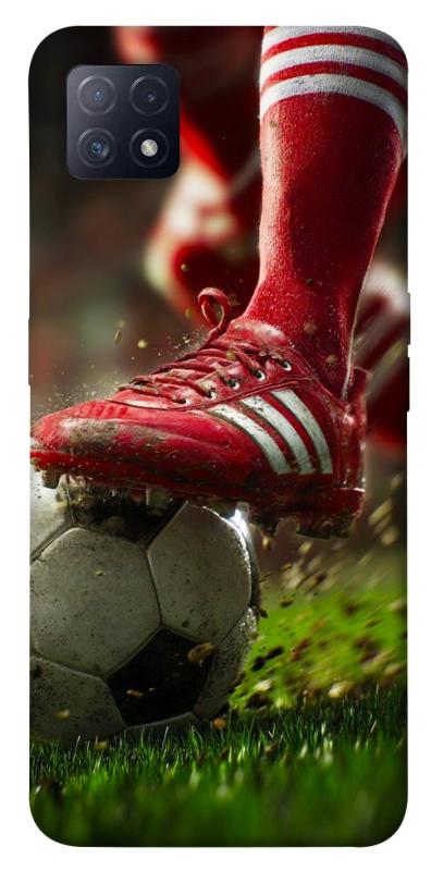Чохол itsPrint Сlose up football для Oppo A72 5G / A73 5G, спорт, купити оптом з доставкою