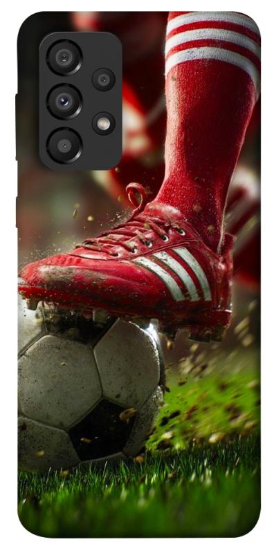 Чохол itsPrint Сlose up football для Samsung Galaxy A33 5G, спорт, купити оптом з доставкою