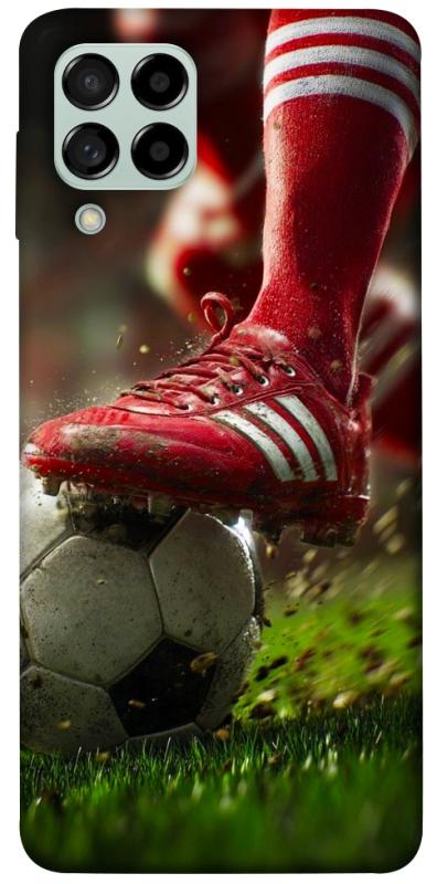 Чохол itsPrint Сlose up football для Samsung Galaxy M53 5G, спорт, купити оптом з доставкою