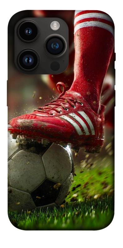 Чохол itsPrint Сlose up football для Apple iPhone 14 Pro (6.1"), спорт, купити оптом з доставкою