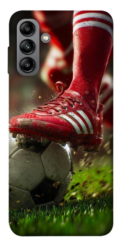 Чохол itsPrint Сlose up football для Samsung Galaxy A04s, спорт, купити оптом з доставкою