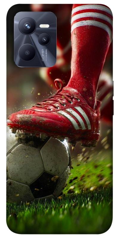 Чохол itsPrint Сlose up football для Realme C35, спорт, купити оптом з доставкою