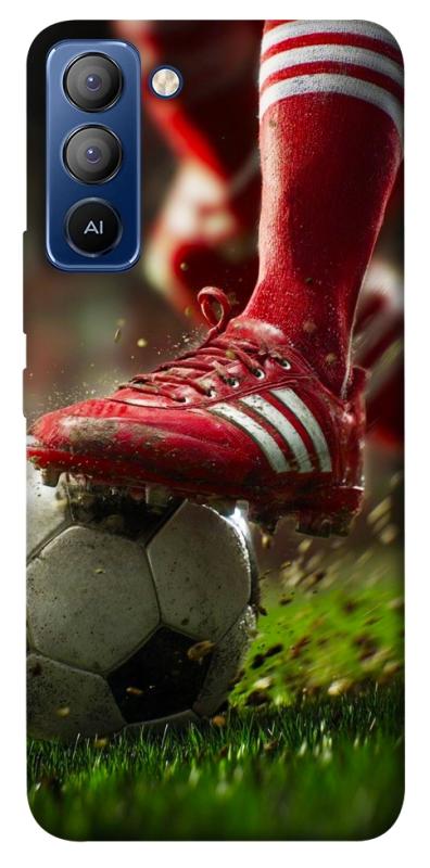 Чохол itsPrint Сlose up football для TECNO Pop 5 LTE, спорт, купити оптом з доставкою