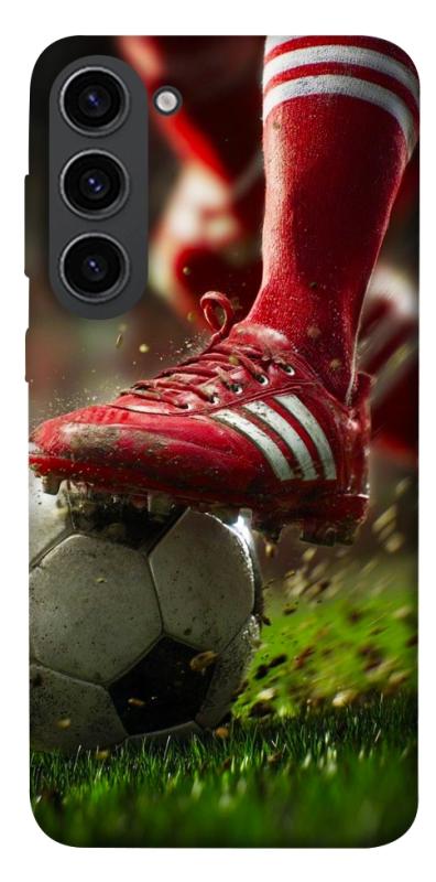 Чохол itsPrint Сlose up football для Samsung Galaxy S23, спорт, купити оптом з доставкою