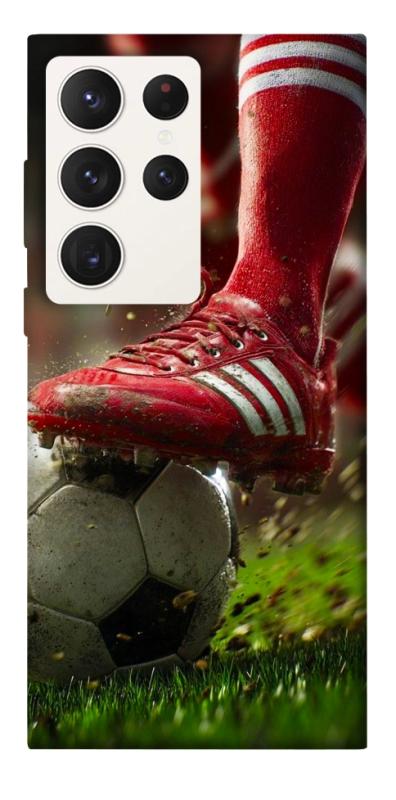 Чохол itsPrint Сlose up football для Samsung Galaxy S23 Ultra, спорт, купити оптом з доставкою