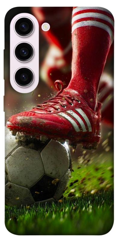 Чохол itsPrint Сlose up football для Samsung Galaxy S23+, спорт, купити оптом з доставкою