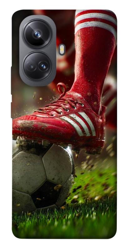 Чохол itsPrint Сlose up football для Realme 10 Pro+, спорт, купити оптом з доставкою
