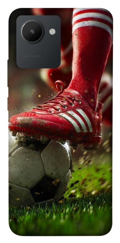 Чохол itsPrint Сlose up football для Realme C30s, спорт, купити оптом з доставкою