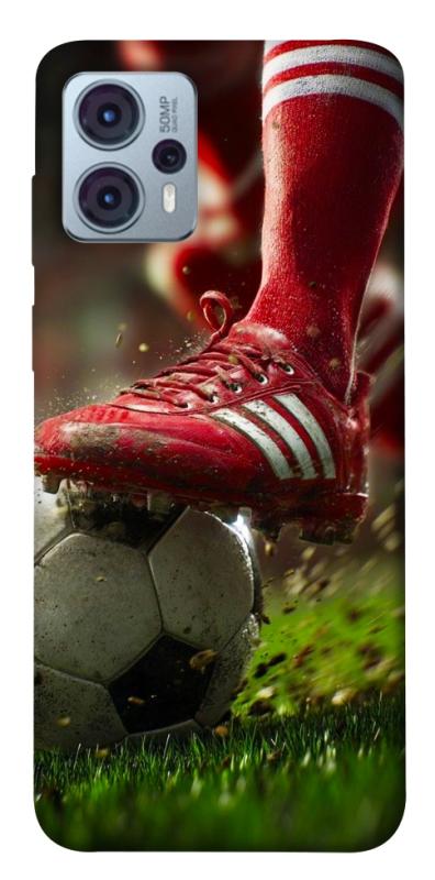 Чохол itsPrint Сlose up football для Motorola Moto G23, спорт, купити оптом з доставкою