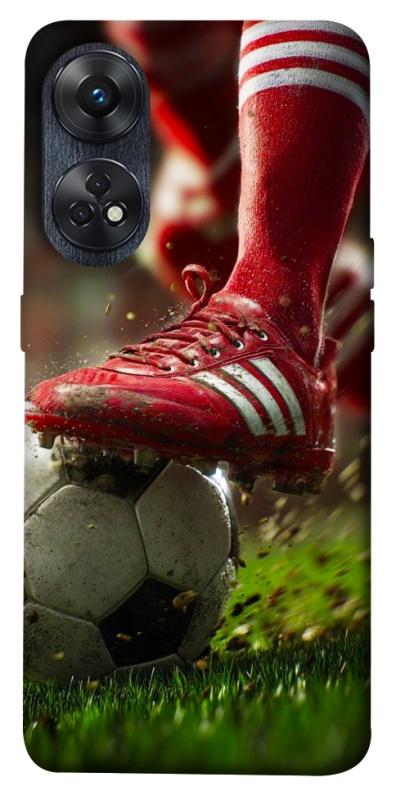 Чохол itsPrint Сlose up football для Oppo Reno 8 T 4G, спорт, купити оптом з доставкою