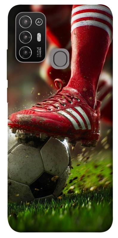 Чохол itsPrint Сlose up football для ZTE Blade A52, спорт, купити оптом з доставкою