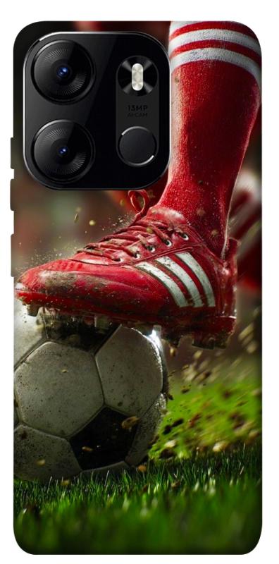 Чохол itsPrint Сlose up football для Tecno Spark Go 2023, спорт, купити оптом з доставкою