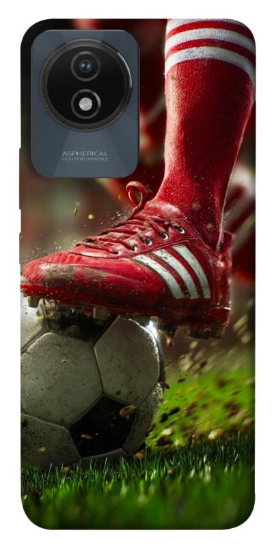 Чохол itsPrint Сlose up football для Vivo Y02, спорт, купити оптом з доставкою