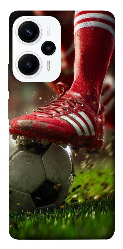 Чохол itsPrint Сlose up football для Xiaomi Poco F5 / Note 12 Turbo, спорт, купити оптом з доставкою