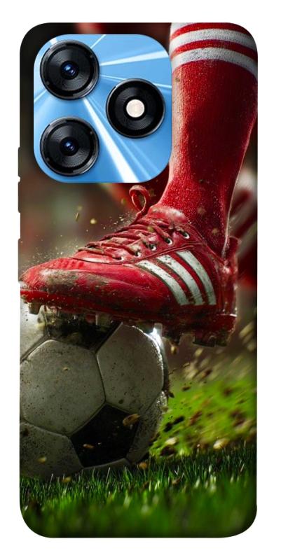 Чохол itsPrint Сlose up football для TECNO Spark 10 Pro, спорт, купити оптом з доставкою