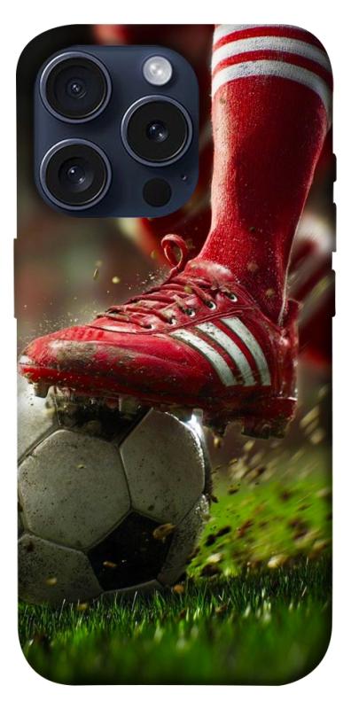 Чохол itsPrint Сlose up football для Apple iPhone 15 Pro (6.1"), спорт, купити оптом з доставкою