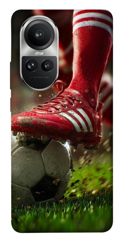 Чохол itsPrint Сlose up football для Oppo Reno 10, спорт, купити оптом з доставкою