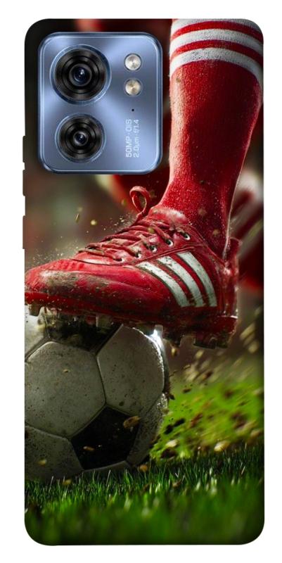 Чохол itsPrint Сlose up football для Motorola Edge 40, спорт, купити оптом з доставкою