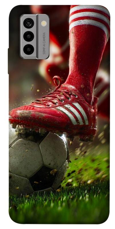Чохол itsPrint Сlose up football для Nokia G22, спорт, купити оптом з доставкою