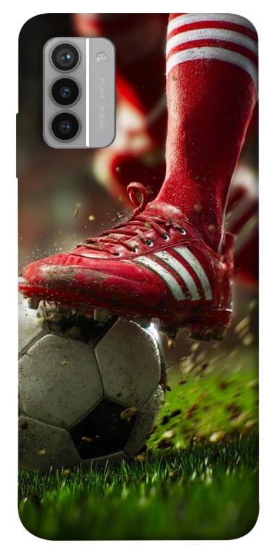 Чохол itsPrint Сlose up football для Nokia G42, спорт, купити оптом з доставкою