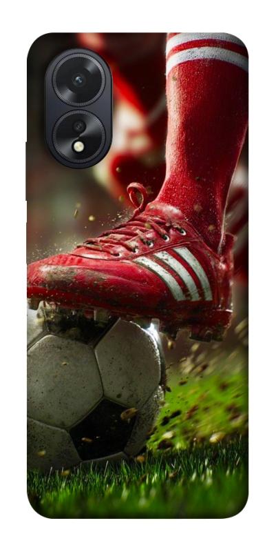 Чохол itsPrint Сlose up football для Oppo A38, спорт, купити оптом з доставкою